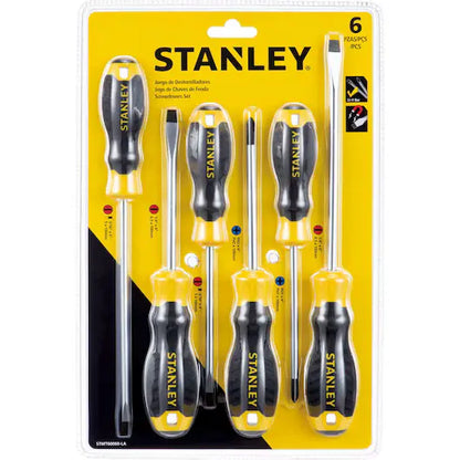 Juego de destornilladores Stanley Cushion Grip de 6 piezas