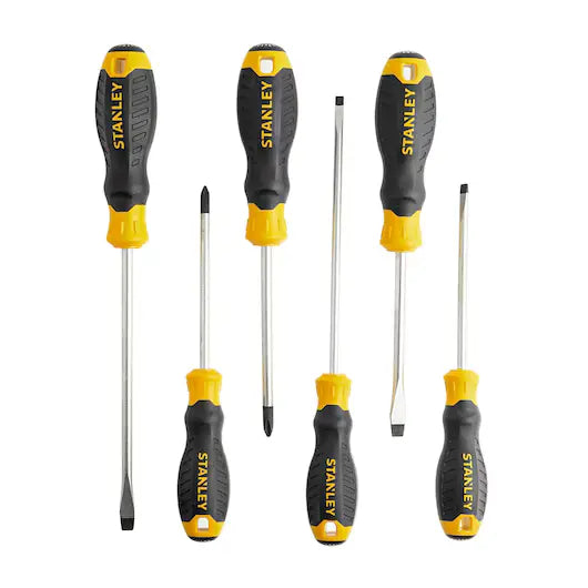 Juego de destornilladores Stanley Cushion Grip de 6 piezas