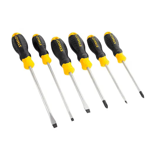 Juego de destornilladores Stanley Cushion Grip de 6 piezas