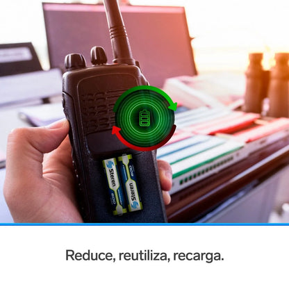 Paquete de 4 pilas recargables AAA NiMH 600 mAh Steren