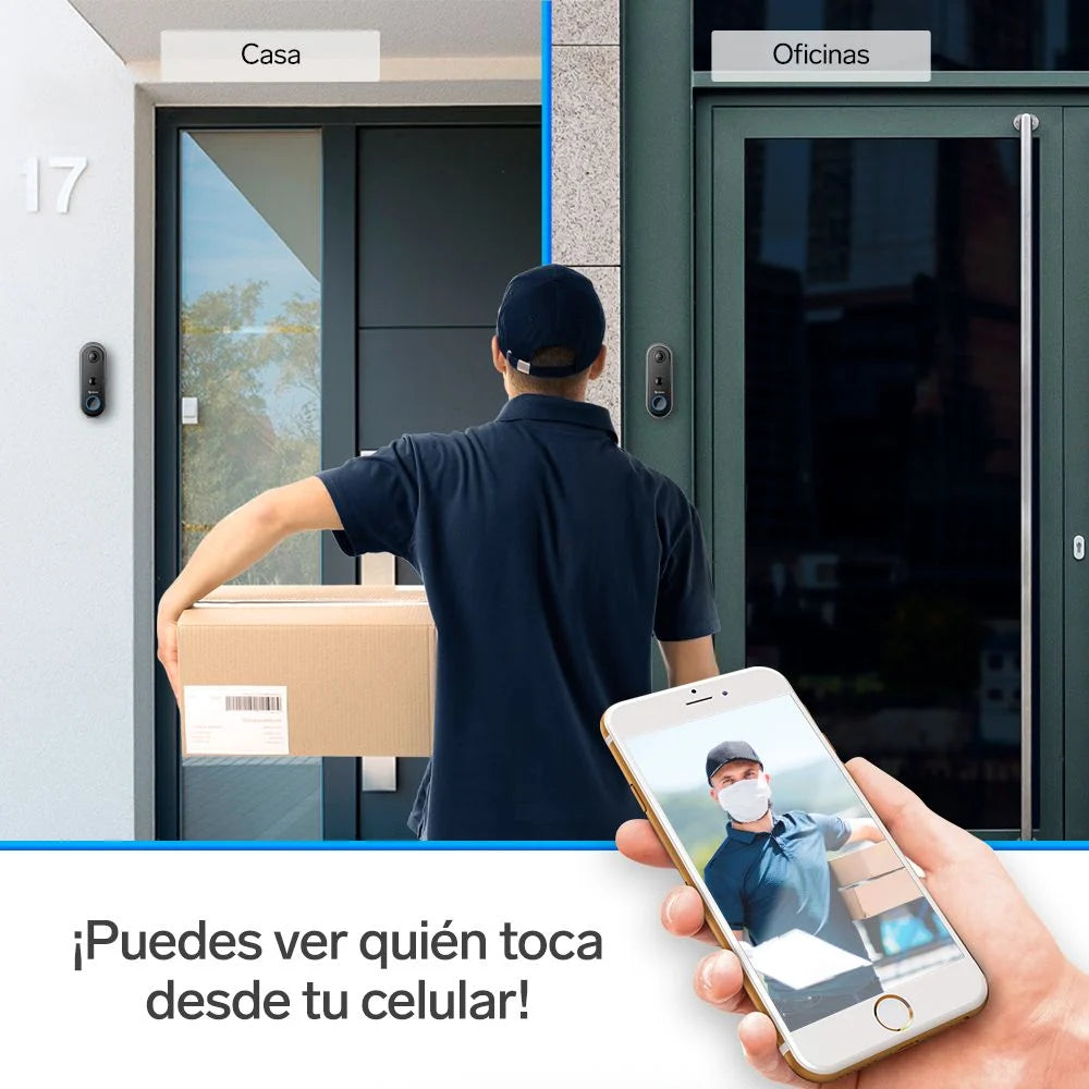 Video timbre Wi-Fi Steren 1080p compatible con asistentes de voz