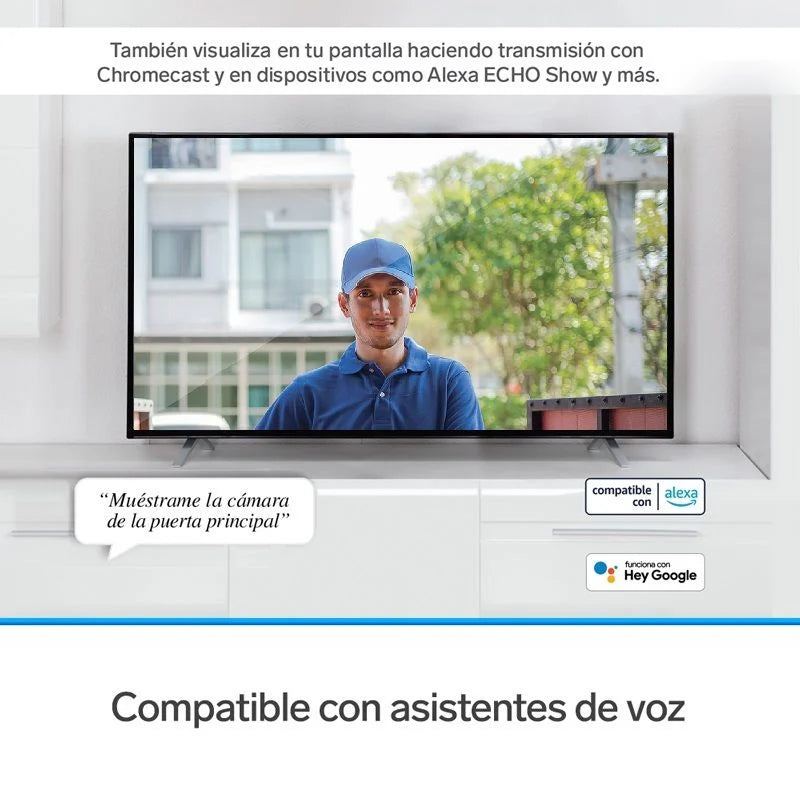 Video timbre Wi-Fi Steren 1080p compatible con asistentes de voz