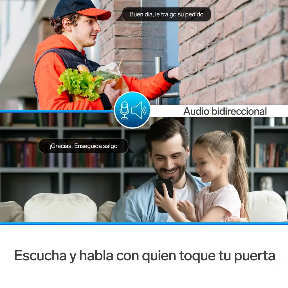 Video timbre Wi-Fi Steren 1080p compatible con asistentes de voz
