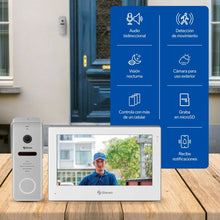 Video timbre Steren Wi-Fi con pantalla touch a color de 7" compatible con asistentes de voz