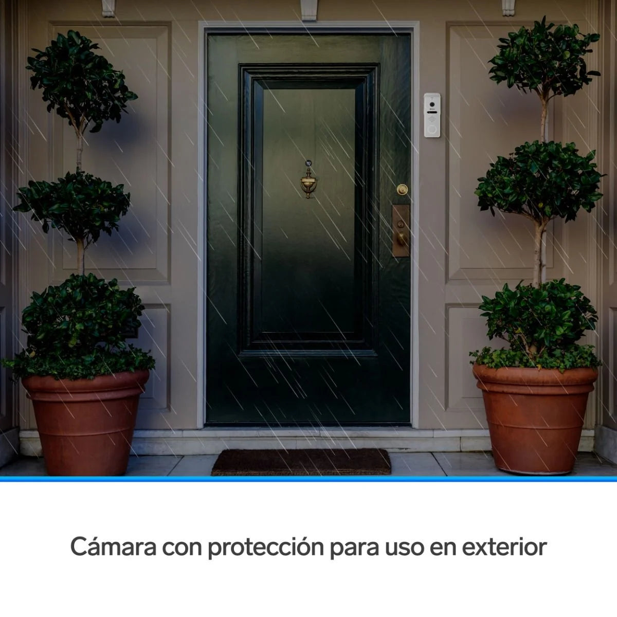 Video timbre Steren Wi-Fi con pantalla touch a color de 7" compatible con asistentes de voz