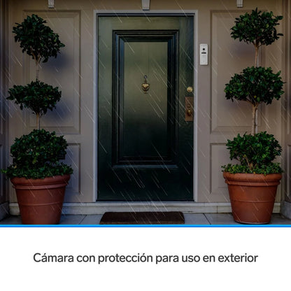 Video timbre Steren Wi-Fi con pantalla touch a color de 7" compatible con asistentes de voz