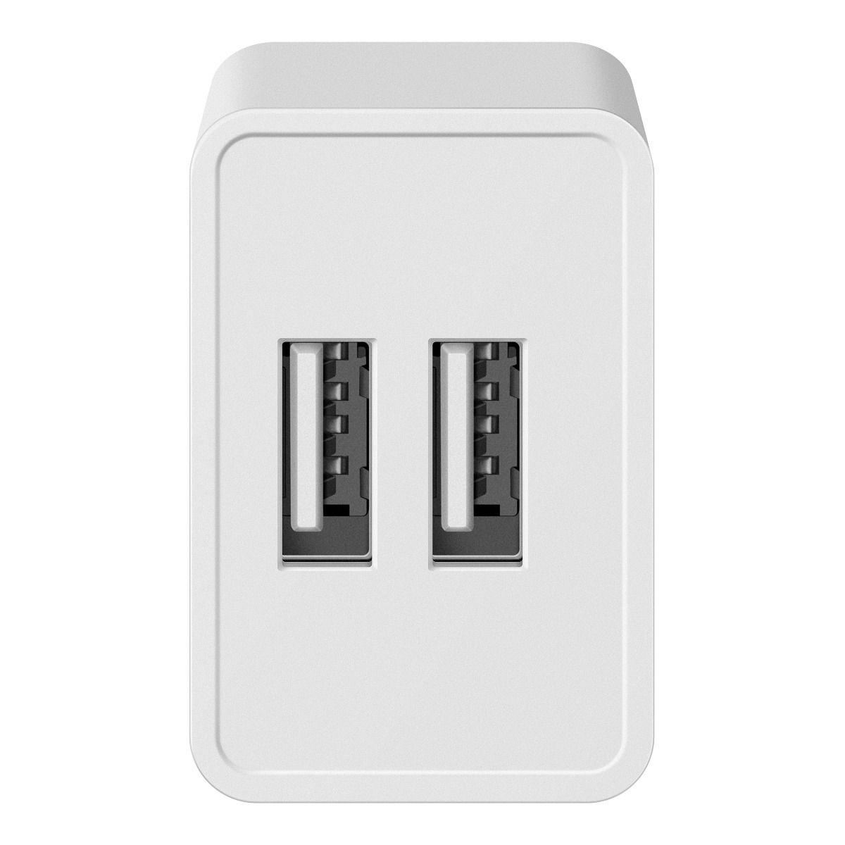 Cargador USB doble de 10w Steren blanco
