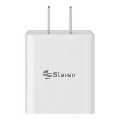 Cargador USB doble de 10w Steren blanco