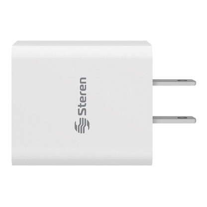 Cargador USB doble de 10w Steren blanco