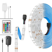 Tira led multicolor rgb Steren de 5m con control remoto, controlador y eliminador