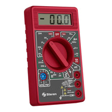 Multímetro compacto básico rojo Steren