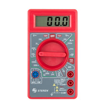 Multímetro compacto básico rojo Steren