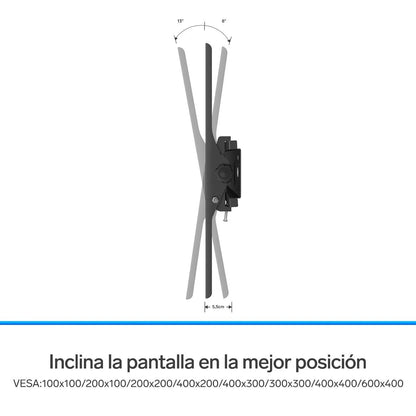 Soporte para pantallas Steren de 37” a 83” con ajuste de inclinación