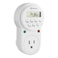 Temporizador digital de 8 eventos Steren blanco