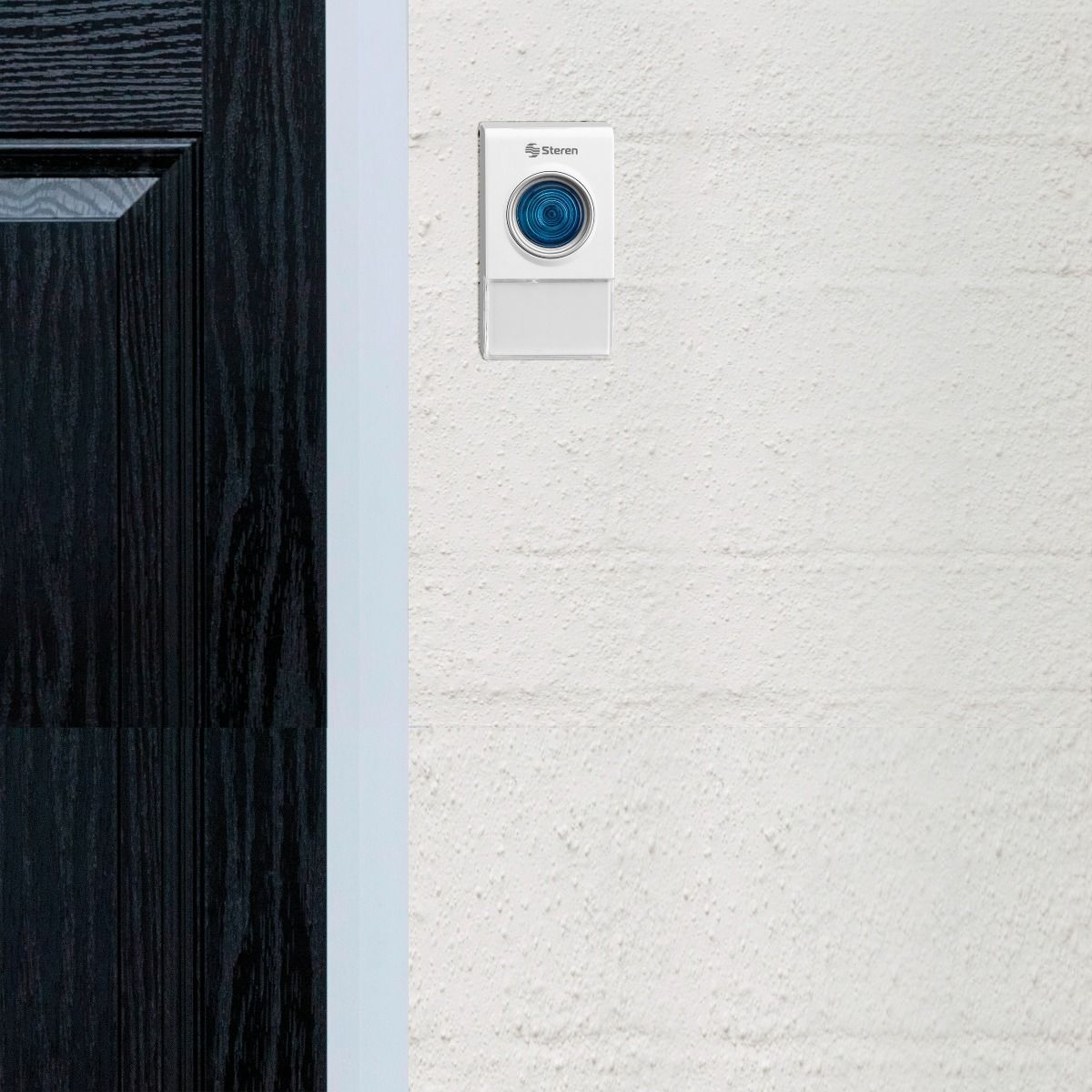 Timbre inalámbrico Steren de 38 tonos 50m de alcance 2 campanas blanco