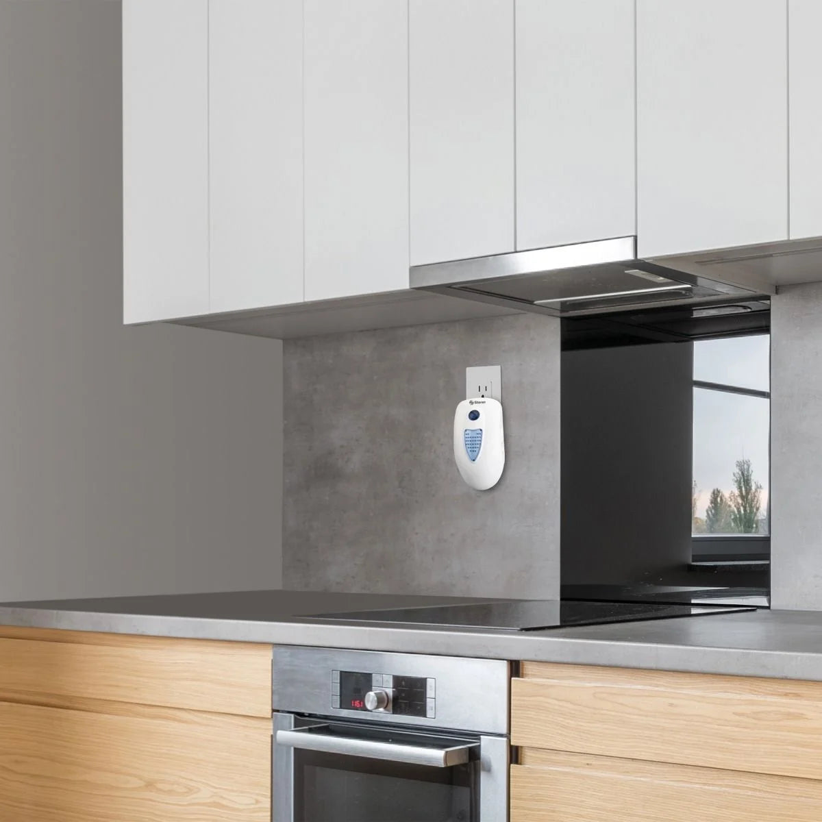 Timbre inalámbrico Steren de 38 tonos 50m de alcance 2 campanas blanco