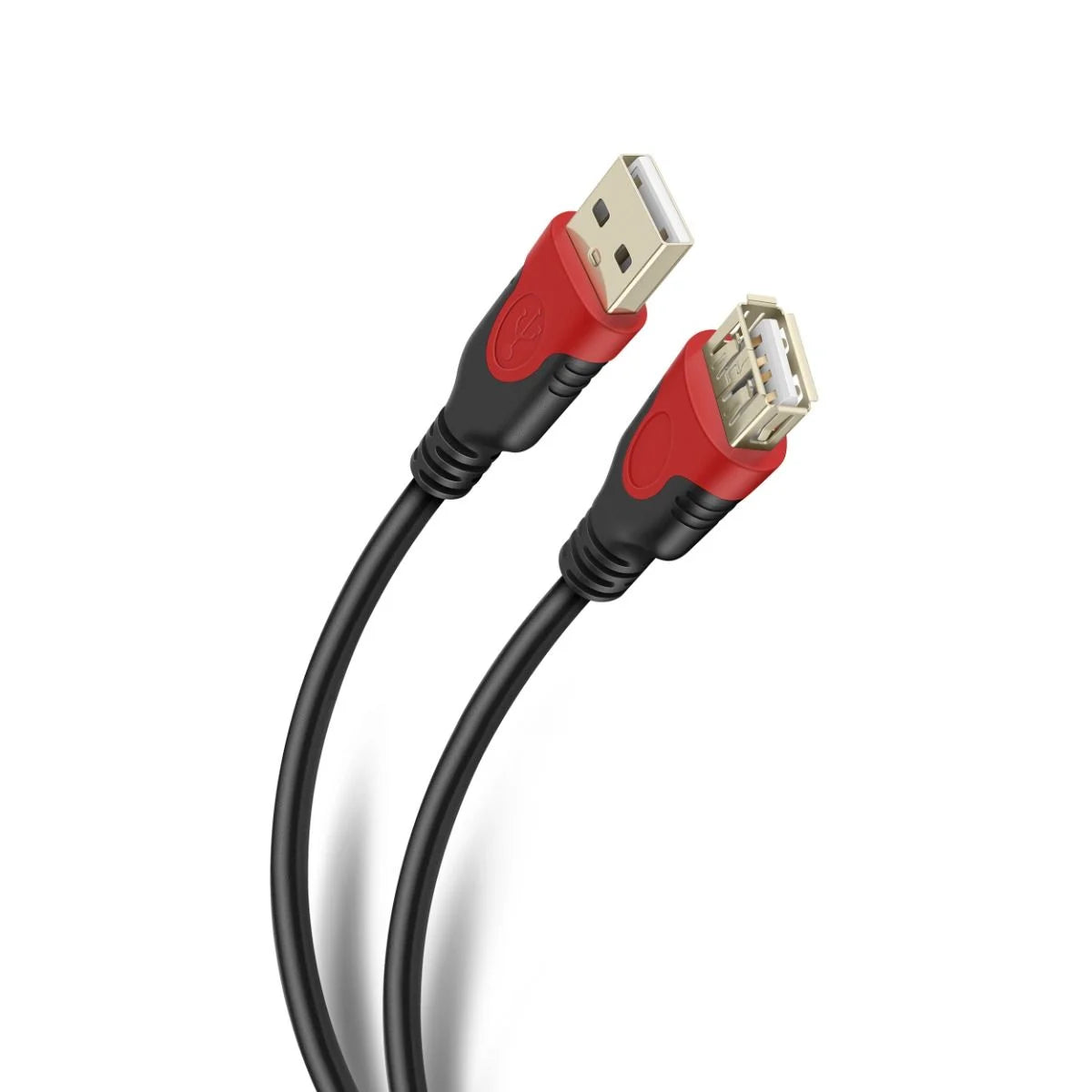 Extensión Elite USB de 1.8m reforzada con conectores dorados Steren