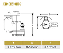 Cargar imagen en el visor de la galería, Bomba para aguas negras 1/4hp 115v little giant
