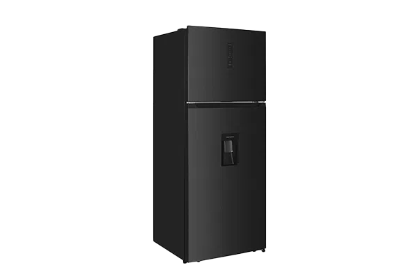 Refrigerador TCL negro de 15 pies con dispensador de agua