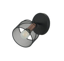 Luminaria de pared Larosa negro y cobre Tecnohome luz cálida 3000k