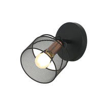 Luminaria de pared Larosa negro y cobre Tecnohome luz cálida 3000k