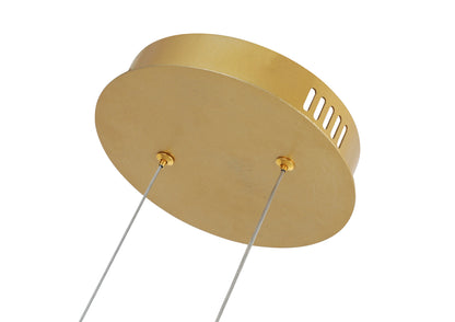 Luminaria colgante Cirina Tecnohome dorado con luz led dimeable