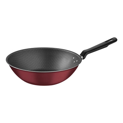 Wok Tramontina Loreto antiadherente Starflon Max rojo de 28 cm 3.6L