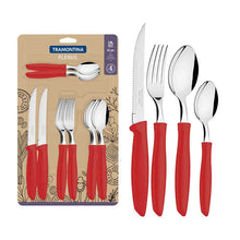 Juego de cubiertos Tramontina Plenus rojo 16 piezas