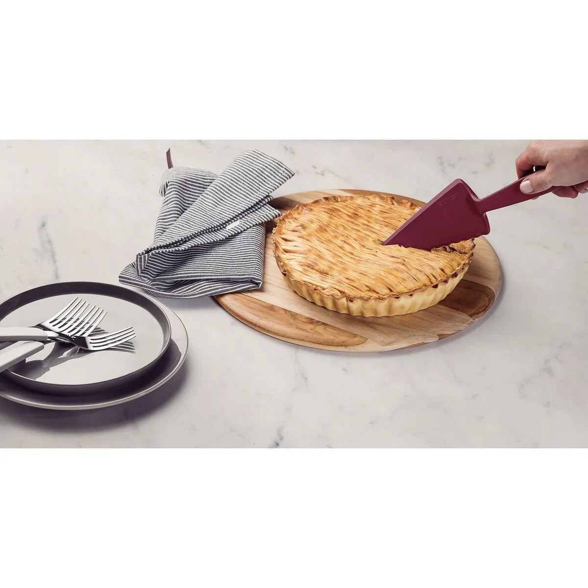 Espátula Tramontina Ability de nylon rojo