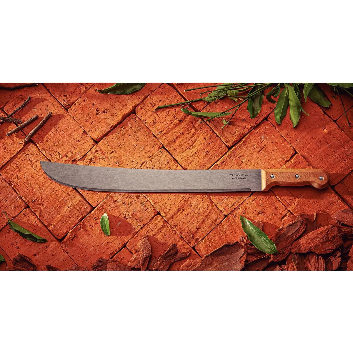 Machete acero al carbono y mango de madera Tramontina 14"
