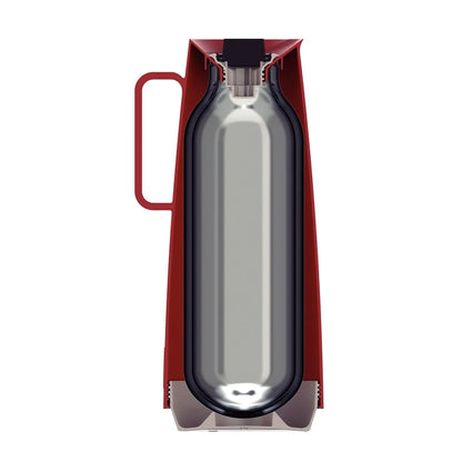 Jarra térmica de 1L Tramontina Exata rojo con interior ampolla de vidrio