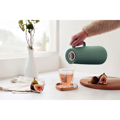 Jarra térmica Tramontina Exata verde con ampolla de vidrio de 1L