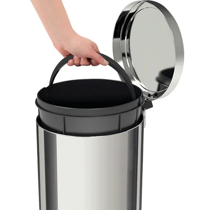 Cesto de basura Lixeiras Tramontina de 30L acero inoxidable