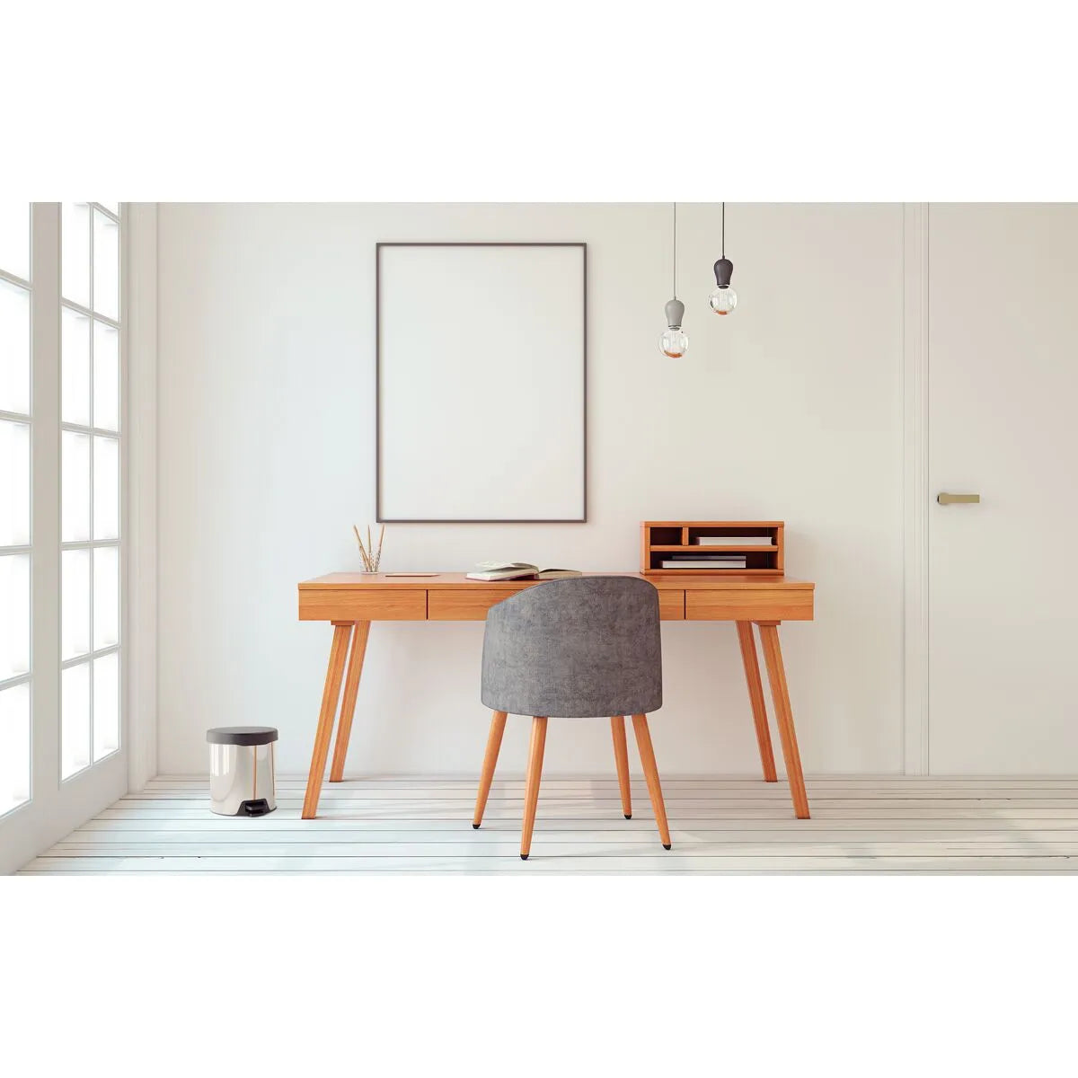 Basurero con pedal acero inoxidable Tramontina de 5L