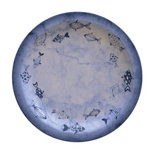 Plato Tramontina Peixes de porcelana decorada 28 cm