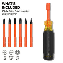 Destornillador autoblocante aislado 6 en 1 Klein Tools