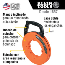 Guía jalacables de acero Klein Tools de 0.3 cm × 37 m