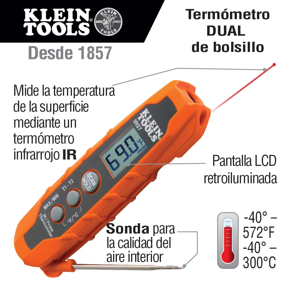 Kit de prueba eléctrica de HVAC Klein Tools CL320KIT