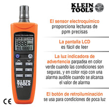 Detector de monóxido de carbono Klein Tools con estuche de transporte y baterías