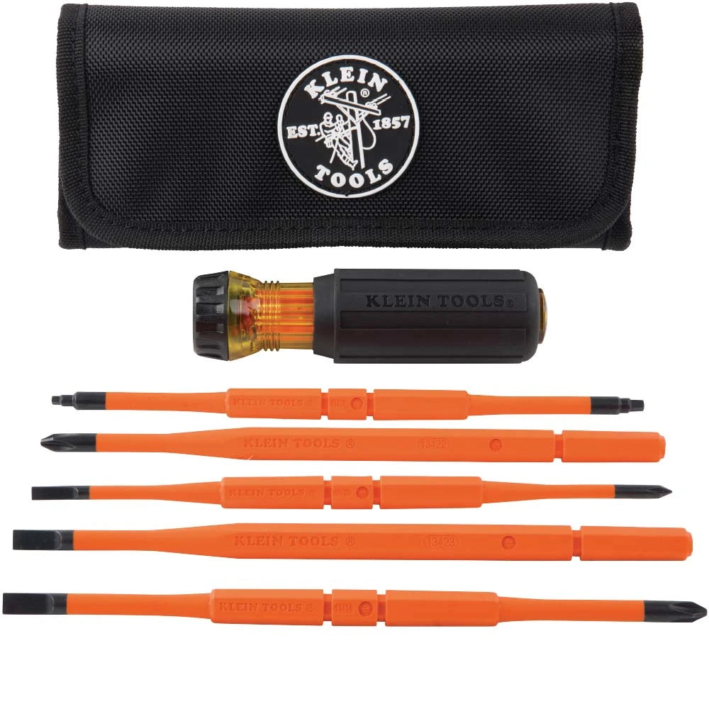 Desarmador 8 en 1 con aislamiento y estuche Klein Tools