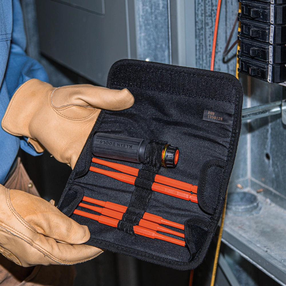 Desarmador 8 en 1 con aislamiento y estuche Klein Tools