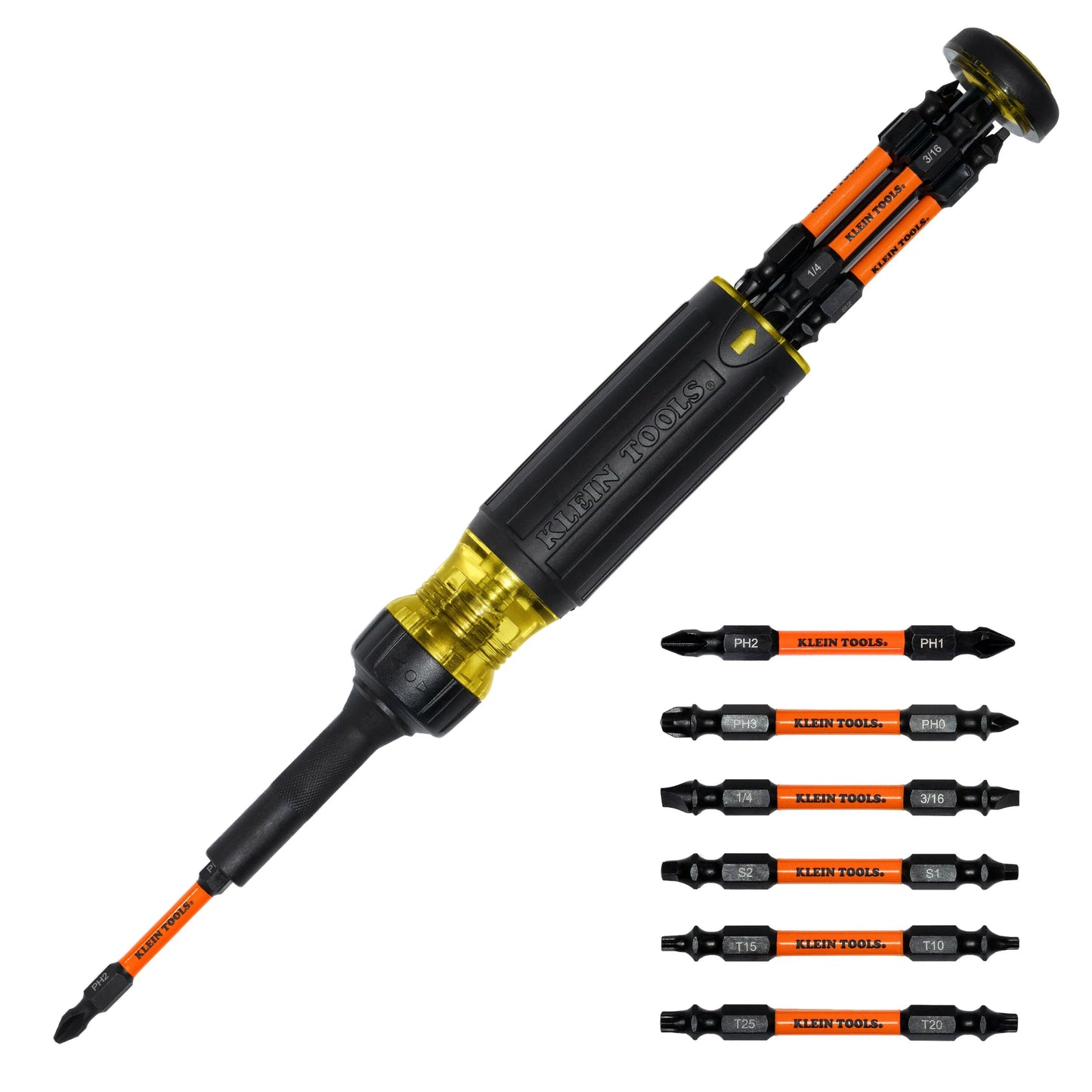 Destornillador de impacto con trinquete 13 en 1 Klein Tools