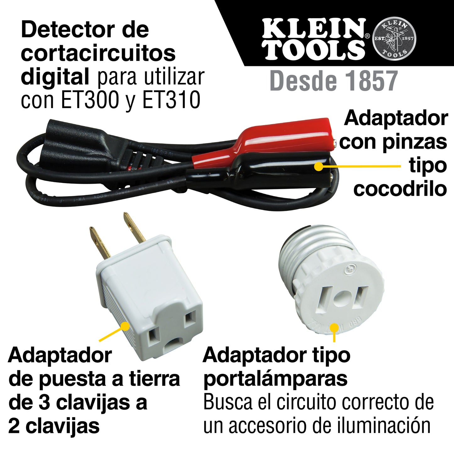 Juego de accesorios para detector de cortacircuitos Klein Tools