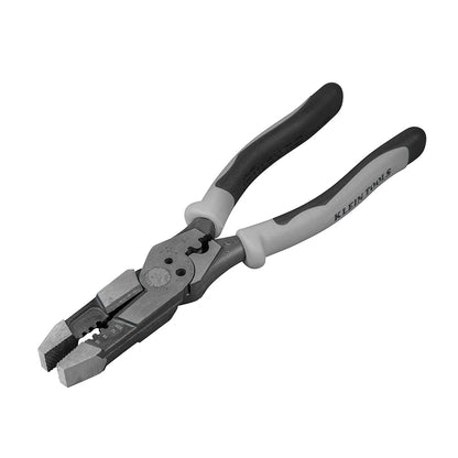 Pinzas híbridas con ponchadora y pelacables Klein Tools J215-8CR