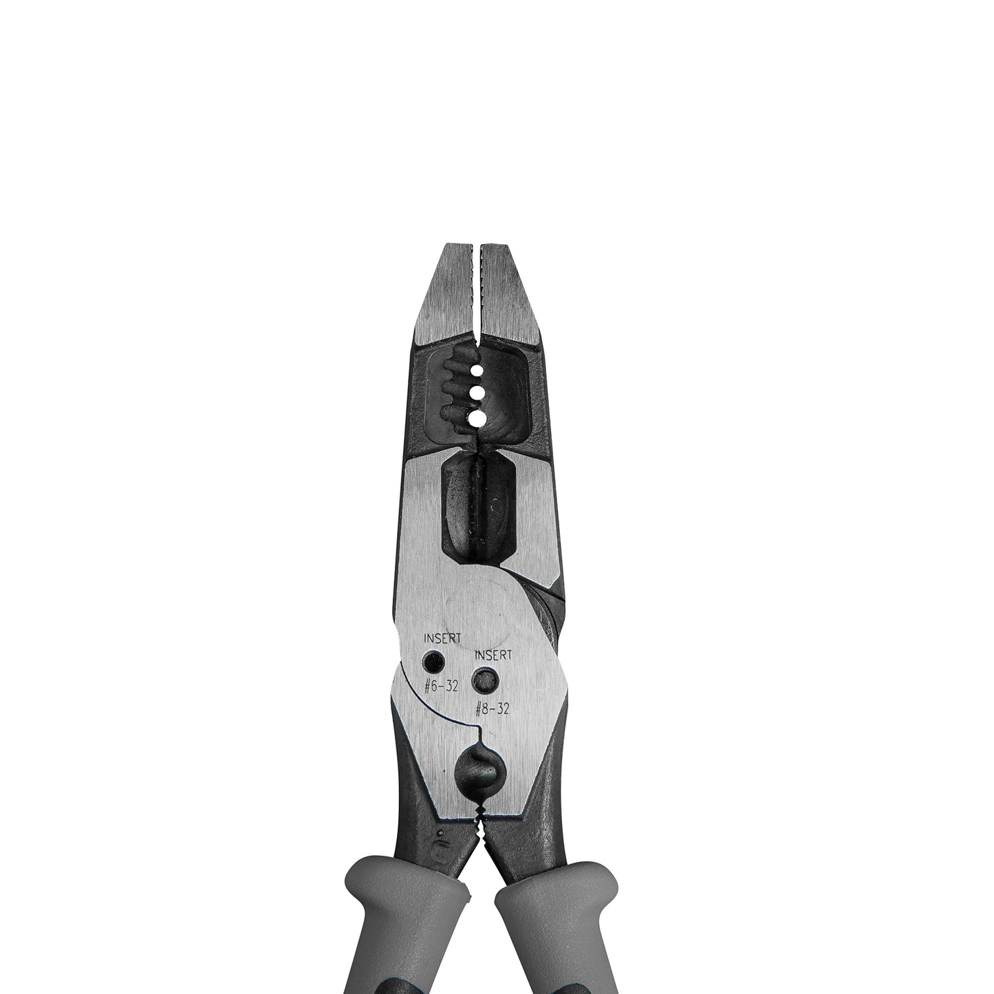 Pinzas híbridas con ponchadora y pelacables Klein Tools J215-8CR