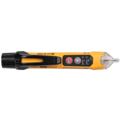 Probador de voltaje sin contacto de rango dual de 12 a 1000 V CA con linterna Klein Tools