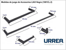 Cargar imagen en el visor de la galería, Juego de accesorios para baño de 4 piezas Lia Urrea
