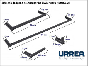 Juego de accesorios para baño de 4 piezas Lia Urrea