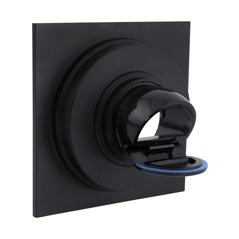 Coladera cuadrada vista redonda negra Urrea