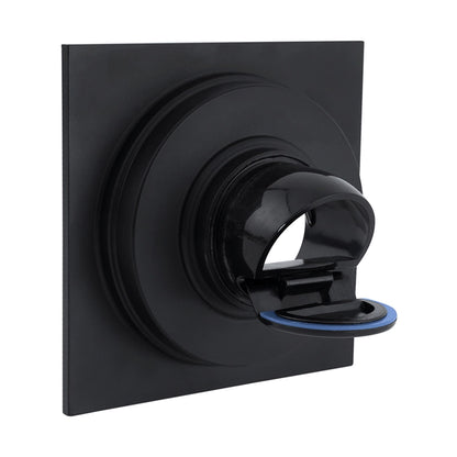 Coladera cuadrada vista redonda negra Urrea